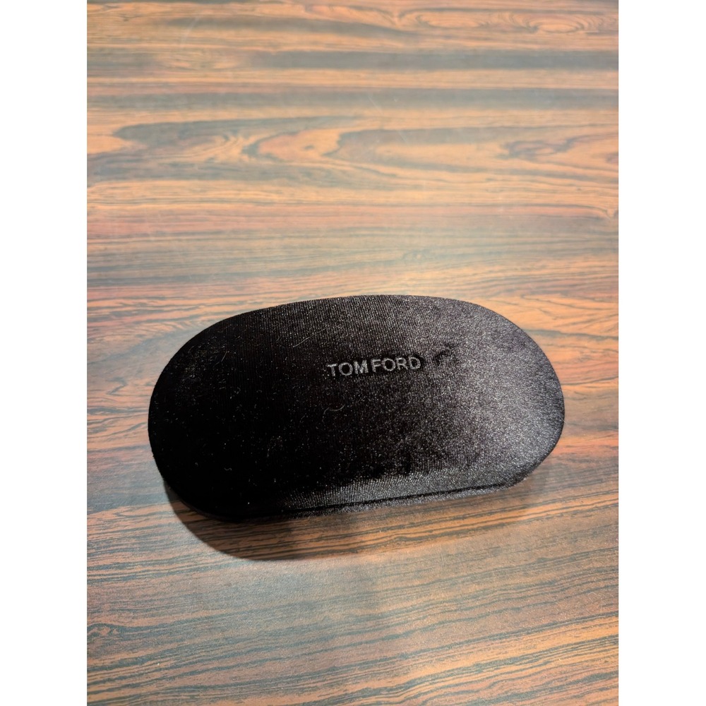 Tom Ford Black Velvet Hard Sunglasses Case with Cleaning Cloth Eyewear Protector